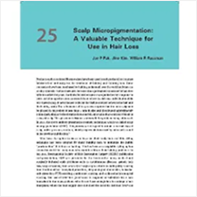 Wrote SMP™ chapter in World Hair Transplantation Textbook